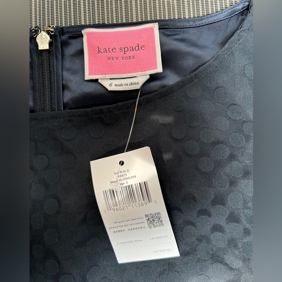 *NWT* Kate Spade Flutter Sleeve dress (size 6) - Picture 3 of 6